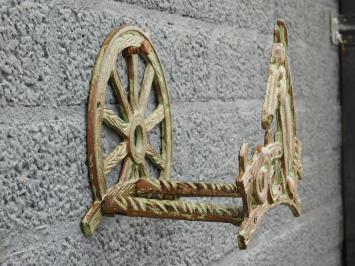 Cheval - support de tuyau en fonte - vert