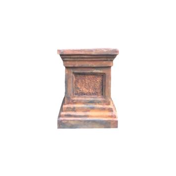 Sokkel - steen - 60 cm - oxide afwerking - massief