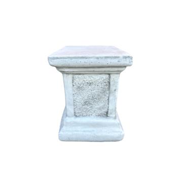 Sokkel - stenen voet - 33 cm - moderne uitstraling - wit