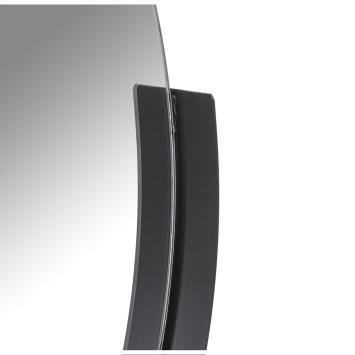 Spiegel zwart metaal, rond, wandspiegel, moderne wanddecoratie