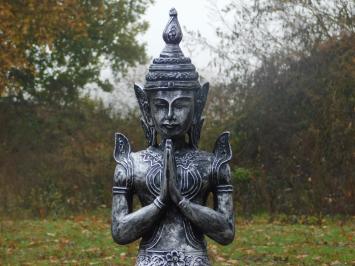 Tempelwächter - Polystone Statue - 85 cm - grau/schwarz