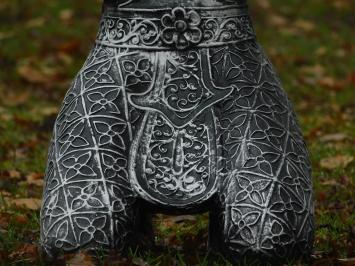 Tempelwächter - Polystone Statue - 85 cm - grau/schwarz