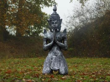 Tempelwächter - Polystone Statue - 85 cm - grau/schwarz
