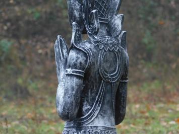 Tempelwächter - Polystone Statue - 85 cm - grau/schwarz