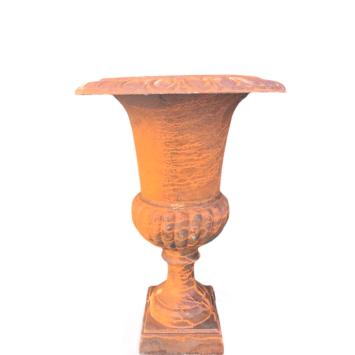 Gietijzeren tuinvaas – 63 cm – rustiek en klassiek