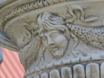 Vase de jardin ovale – 60 cm de haut – style français – en pierre