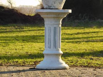 Vase sur piédestal – 125 cm – pierre massive – vase de jardin classique