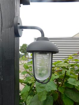 Lampe d'extérieur industrielle Travor, noir-brun ou alu