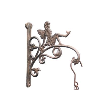 Gietijzeren hanger - engel - rustiek - donkerbruin