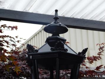 Wandleuchte Aluminium – klassisch – schwarz – „Schlossstil“
