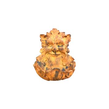 Stenen wandornament - vrolijk waterman - vogelbad - rustiek