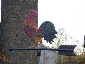 Stabiler Wetterhahn mit Gartensteckdose - 183cm hoch