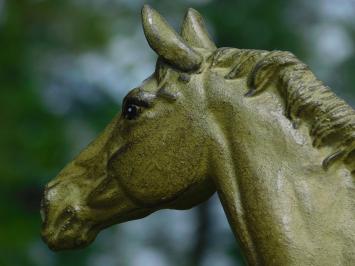 Pferdeskulptur, Eisen massiv