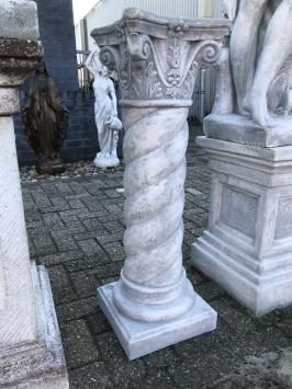 Sierlijke sokkel - stenen zuil - 96 cm - klassiek - twist