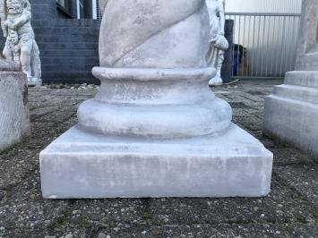 Sierlijke sokkel - stenen zuil - 96 cm - klassiek - twist