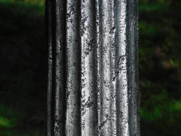 Sokkel - polystone zuil - 81 cm - zilverkleurig - glans